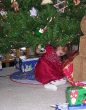Annaliese getting the last gifts